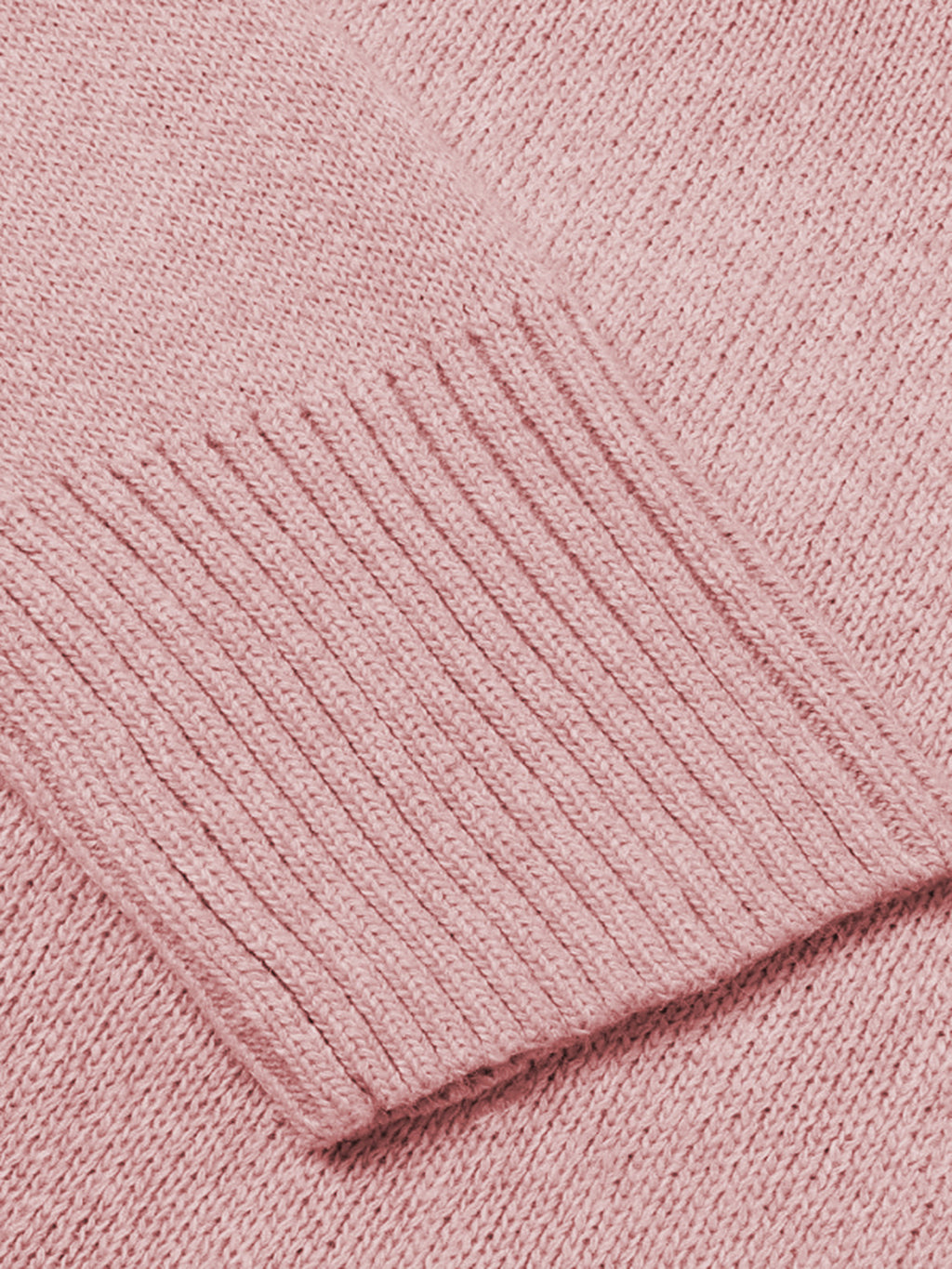 V-Neck Long Sleeve Knit Top - Viarous