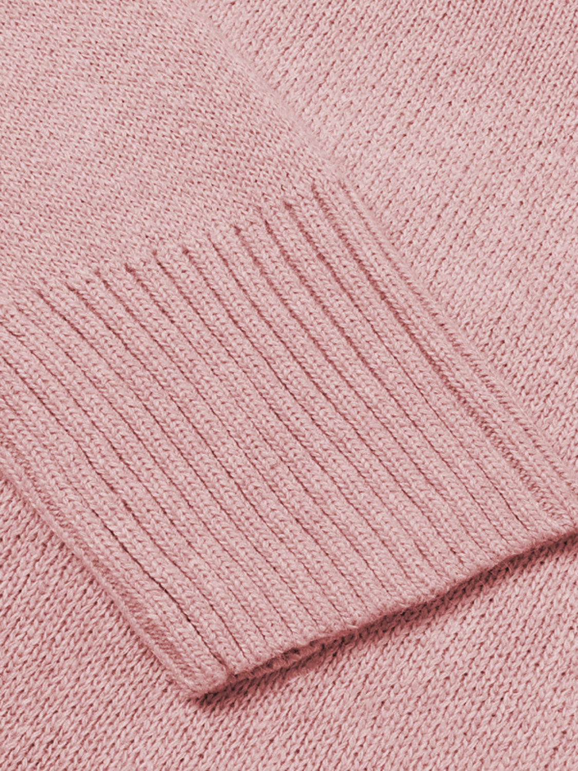 V-Neck Long Sleeve Knit Top - Viarous