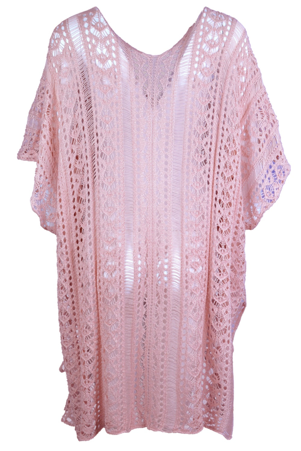 Angel Wings Cutout V-Neck Cover-Up with Tassel - Viarous