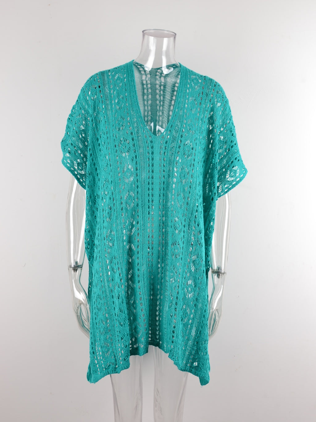 Angel Wings Cutout V-Neck Cover-Up with Tassel - Viarous