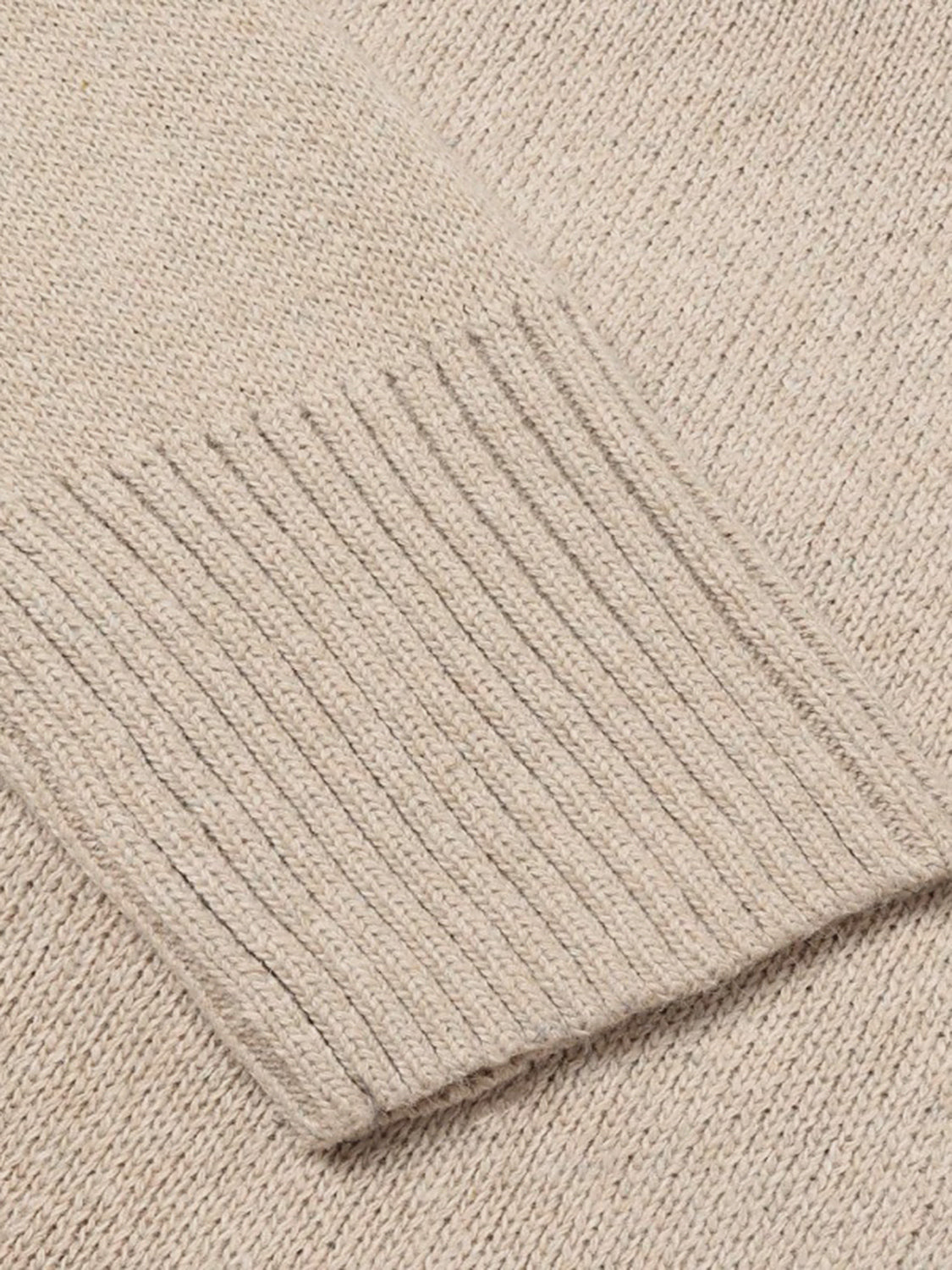 V-Neck Long Sleeve Knit Top - Viarous