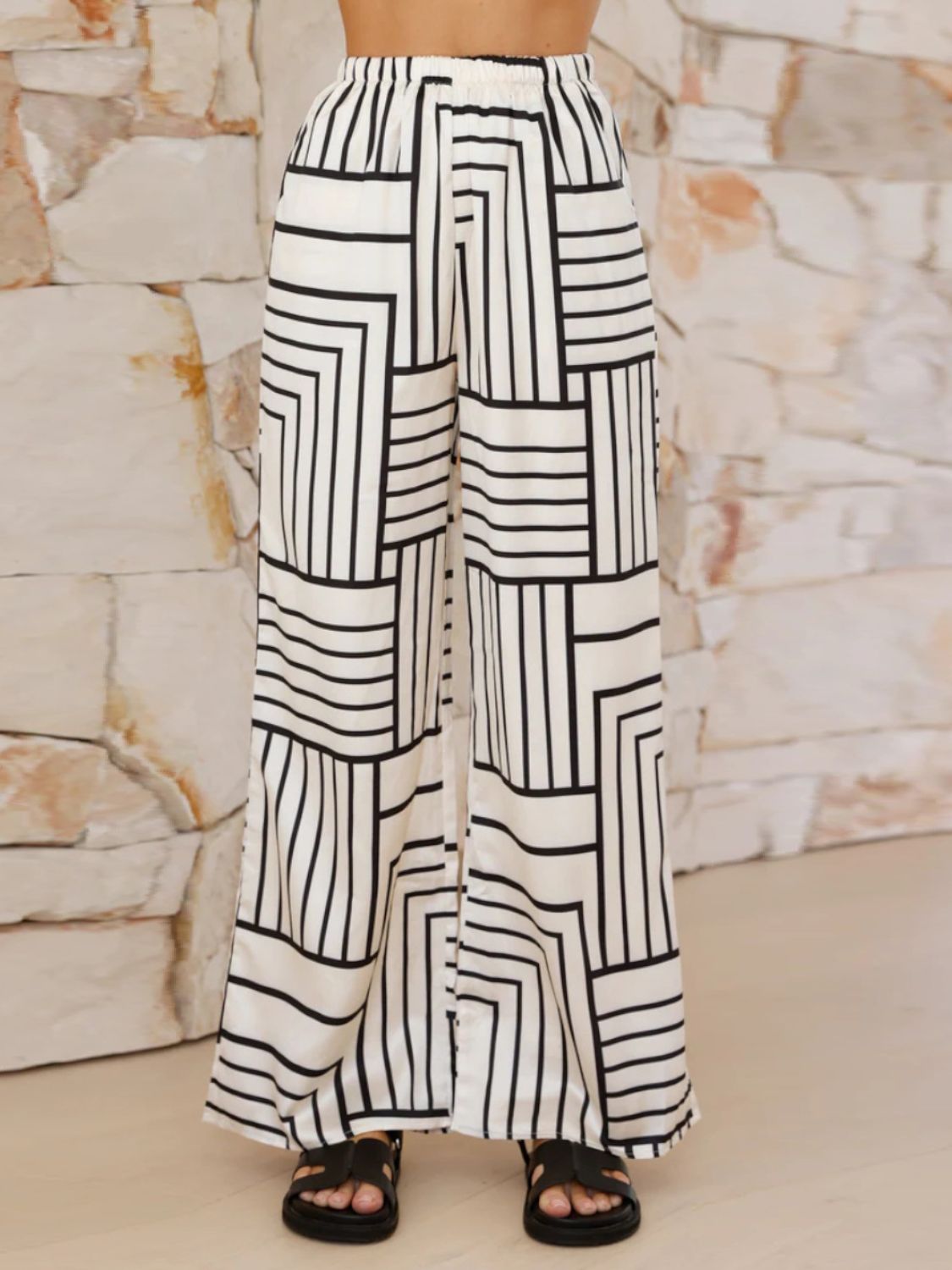 Button Down Half Sleeve Top and Pants Set - ViarousViarousViarous