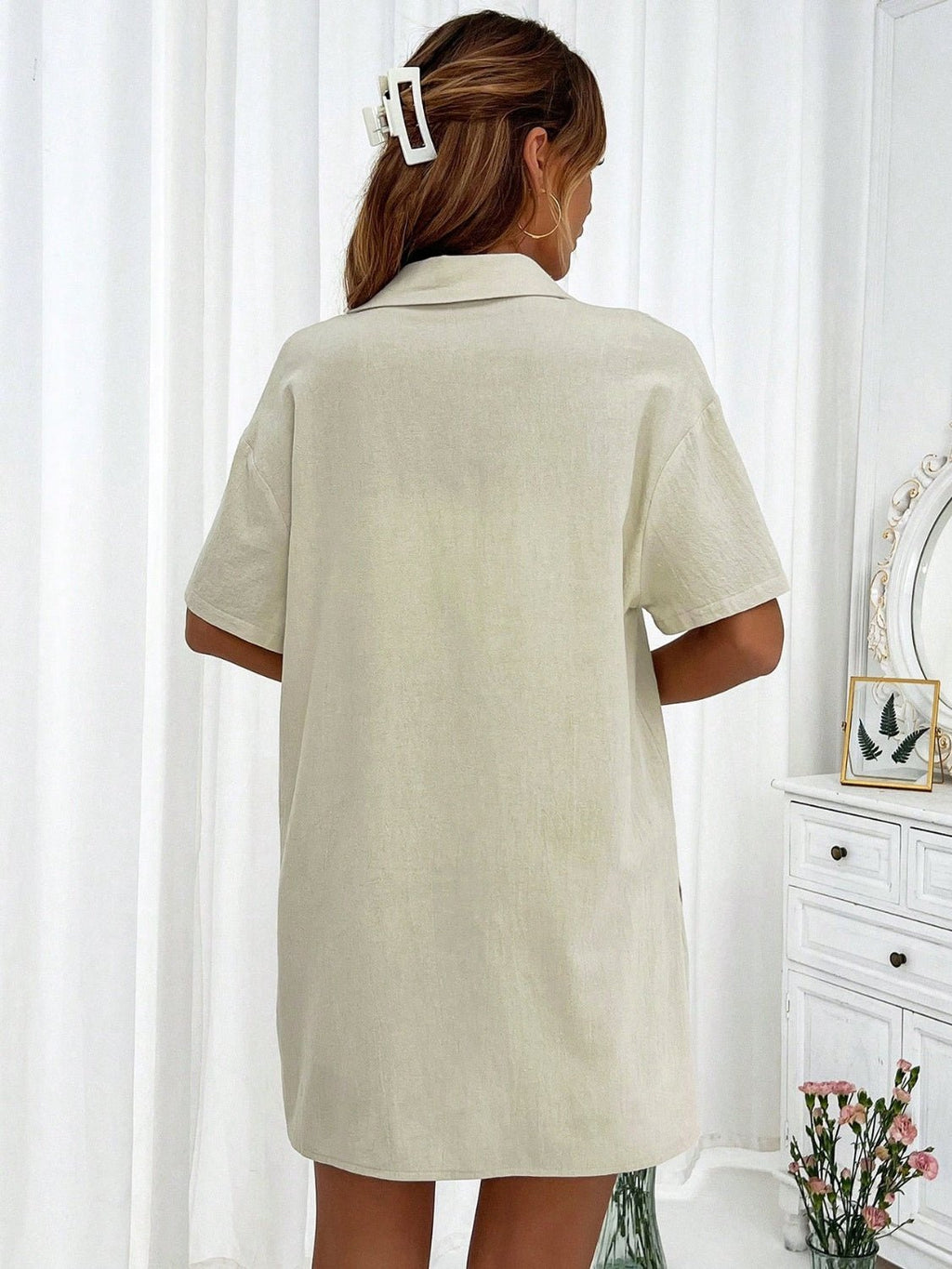 Honey Button Up Half Sleeve Top and Shorts Set - ViarousViarousViarous