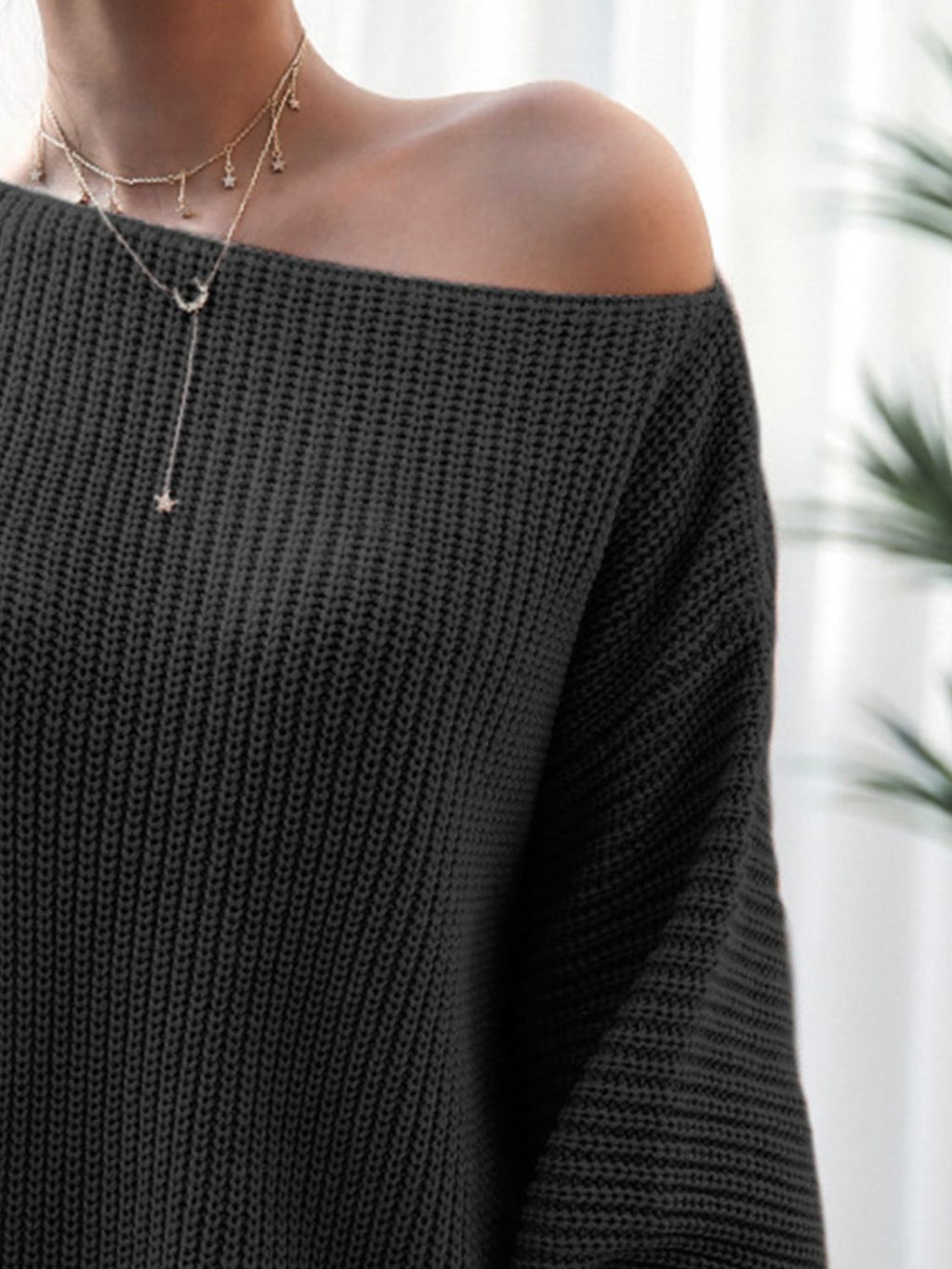 Rib - Knit Mini Sweater Dress - ViarousViarousViarous