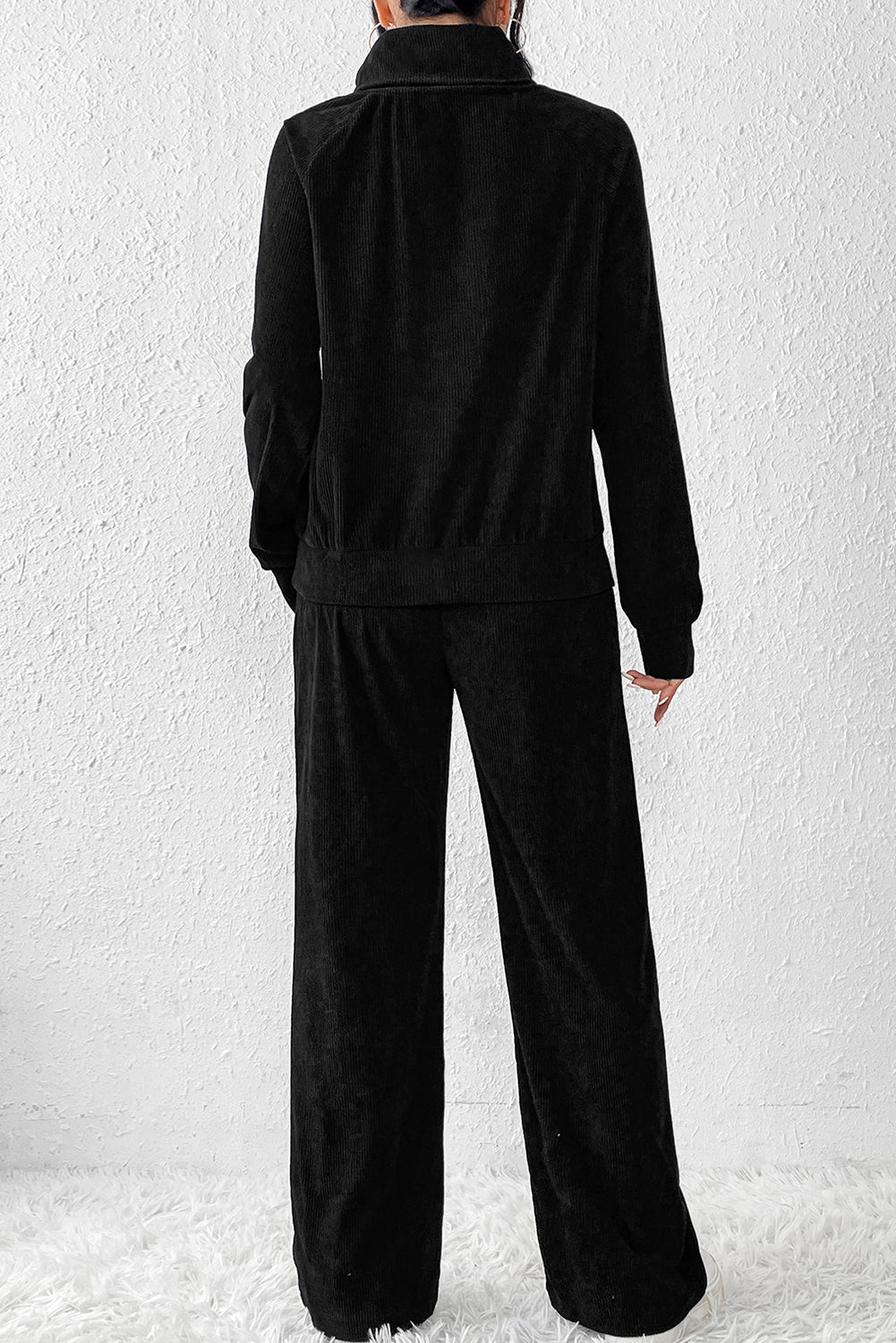 Ribbed Long Sleeve Top and Pants Set - ViarousViarousViarous