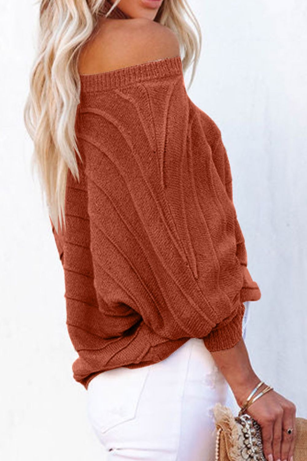 Round Neck Long Sleeve Knit Top - ViarousViarousViarous
