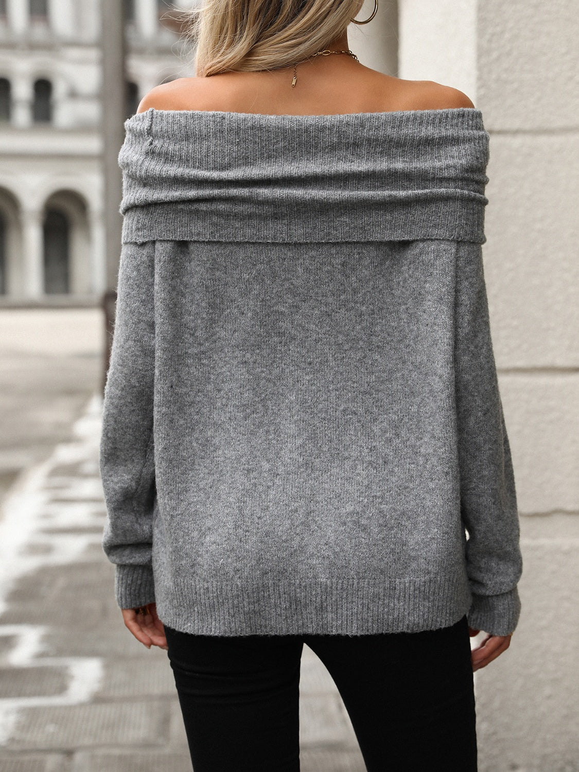 Turtleneck Long Sleeve Sweater - ViarousViarousViarous